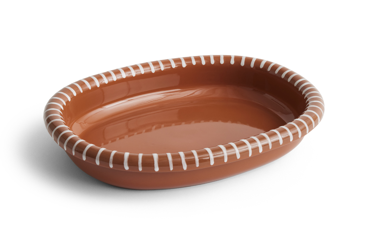 HAY_AC468-A603-AI64_Barro Oval Dish L natural_white stripes