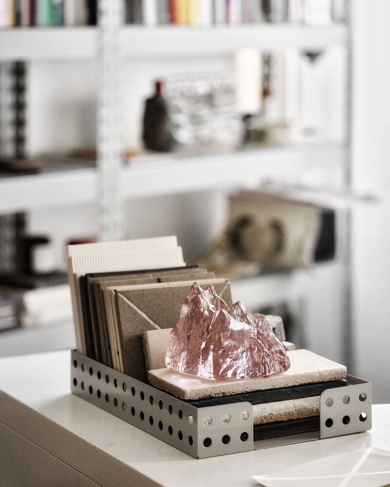 Lyslykt 14cm pink