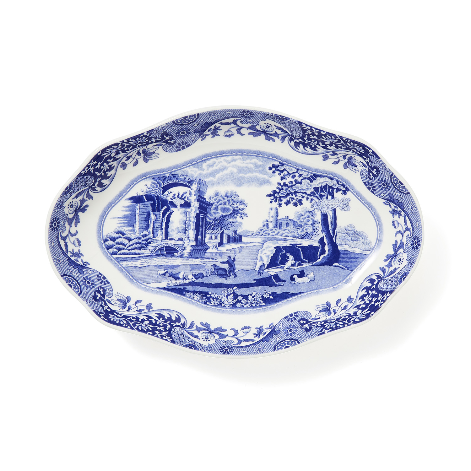 Spode_Blue Italian_oval skål