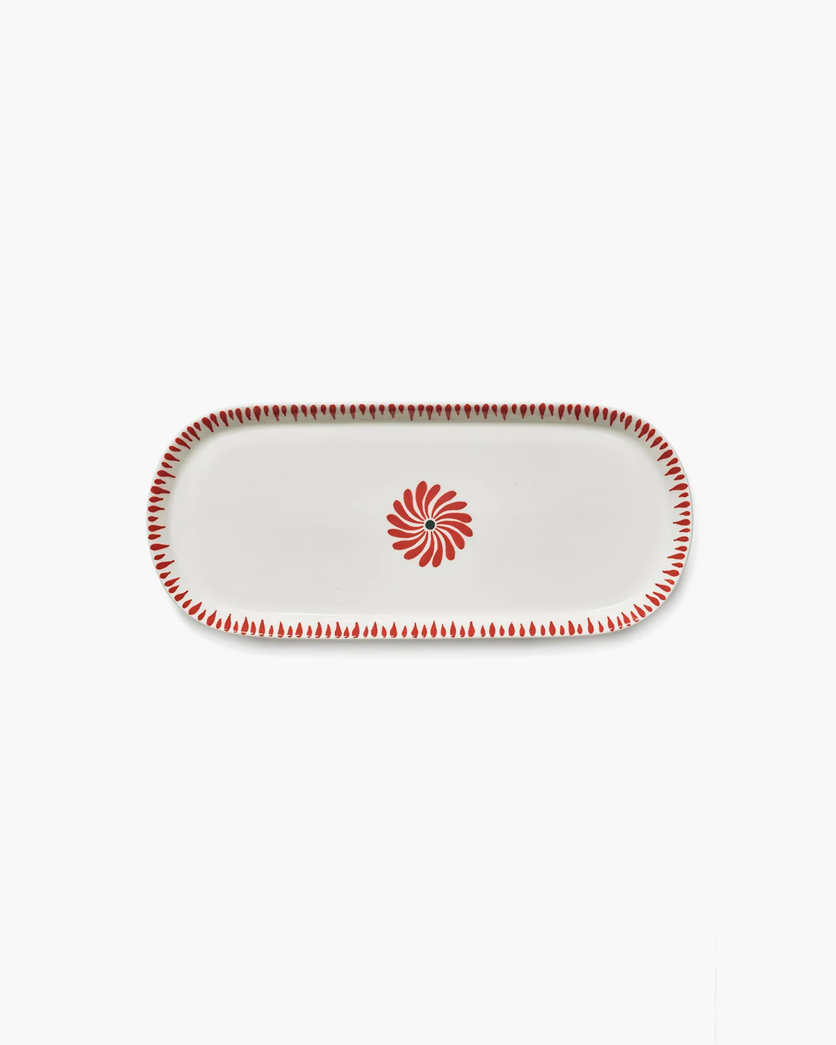 Serax_Bazaar_Fat oval 33x14,5cm red