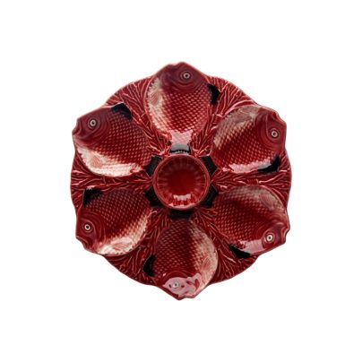 Bordallo_Pinheiro_fisk_rød_serveringsfat