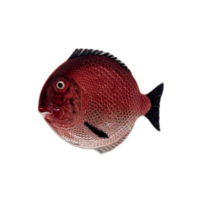 Bordallo_Pinheiro_fisk_rød_tallerken_27