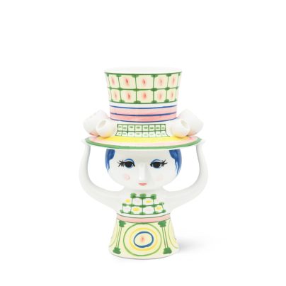 Bjørn Wiinblad_ vase_Lady with hat_24cm