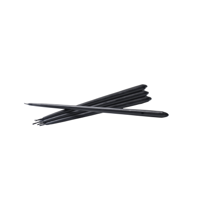 Stoff Nagel taper candles black