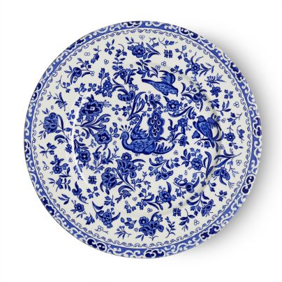 Burleigh_Blue Regal Peacock_tallerken_22cm