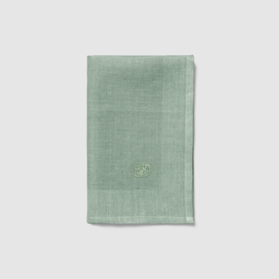Georg Jensen Damask_Plain_linserviett_mineral green