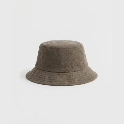 Tekla bøttehatt taupe