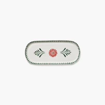 Serax_Bazaar_Fat oval 33x14,5cm red green