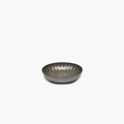 Serax_Inku_Tallerken dyp 16cm grønn brun
